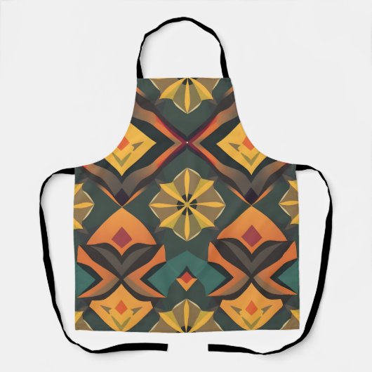 Levendig geometrisch Schort - kleurrijke decoratie (Voorkant)