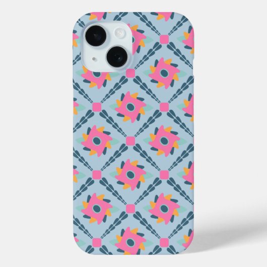 Levendig geometrisch tegelontwerp Case-Mate iPhone case (Achterkant)