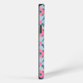 Levendig geometrisch tegelontwerp iPhone hoesje (Rechterkant)
