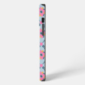 Levendig geometrisch tegelontwerp iPhone hoesje (Linkerkant)