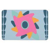 Levendig geometrisch tegelontwerp magneet (Horizontaal)