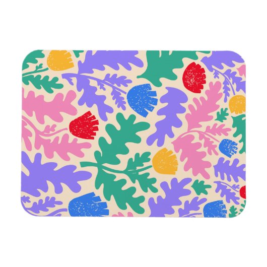 Levendig geometrisch vormpatroon magneet (Horizontaal)