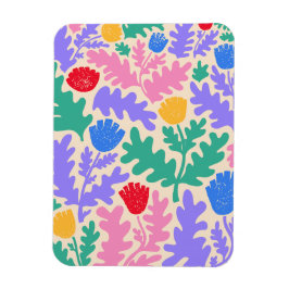 Levendig geometrisch vormpatroon magneet