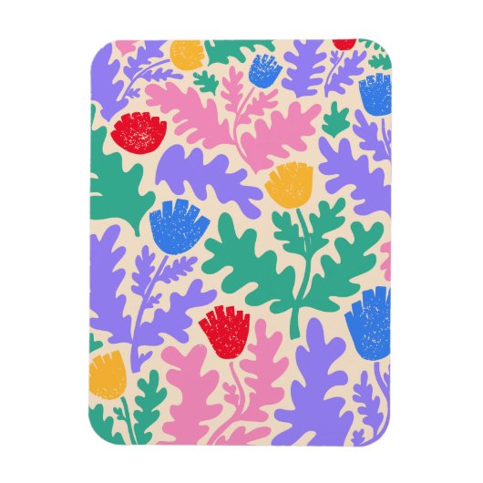 Levendig geometrisch vormpatroon magneet (Verticaal)