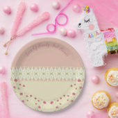 Levendig gepatenteerd design met hart papieren bordje (Feest)