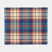 Levendig geruit: herfst textiel ontwerp fleece deken (Voorkant (Horizontaal))