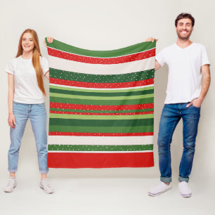 Levendig gestreept patroon achtergrond fleece deken
