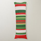 Levendig gestreept patroon achtergrond lichaamskussen (Voorkant Verticaal)