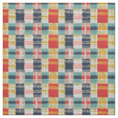 Levendig Geweven Plakken - Retro Boho Geruit Patro Stof (Swatch)