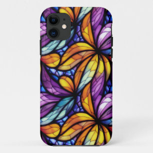 Levendig Glas in lood Floral: kleurrijk design Case-Mate iPhone Case