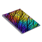 Levendig Glas in lood Notitieboek (Rechterzijde)