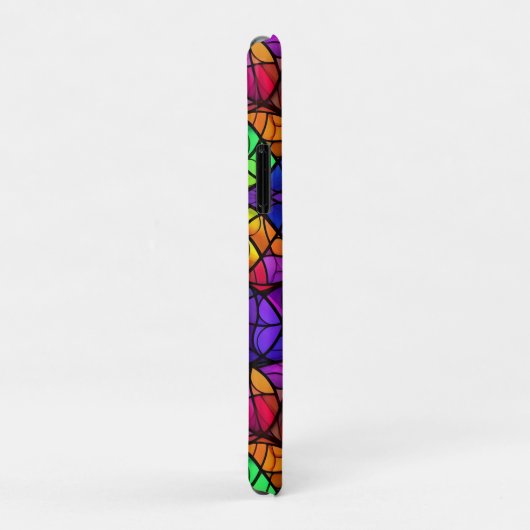 Levendig Glas in lood regenboogpatroon Case-Mate iPhone Case (Achterkant/rechts)
