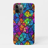 Levendig Glas in lood regenboogpatroon Case-Mate iPhone Case (Achterkant)