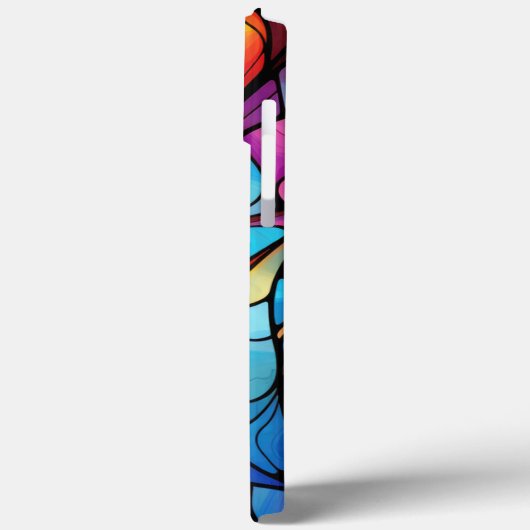 Levendig Glas in lood stroom Abstract Case-Mate iPhone Case (Achterkant / Links)
