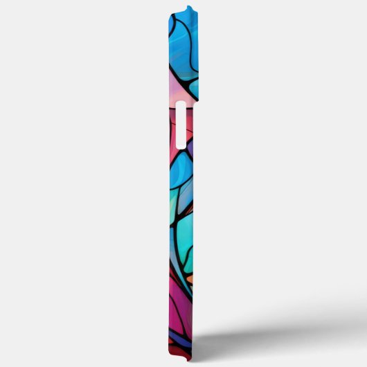 Levendig Glas in lood stroom Abstract Case-Mate iPhone Case (Achterkant / Rechts)