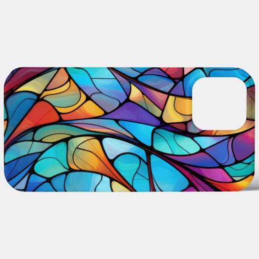 Levendig Glas in lood stroom Abstract Case-Mate iPhone Case (Achterkant (horizontaal))