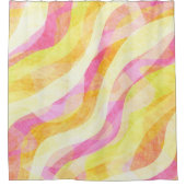 Levendig Golvend Abstract Patroon Douchegordijn (Voorkant)