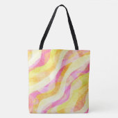 Levendig Golvend Abstract Patroon Tote Bag (Voorkant)