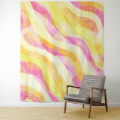 Levendig Golvend Abstract Patroon Wandkleed (In situ)