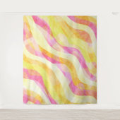 Levendig Golvend Abstract Patroon Wandkleed (Voorkant)