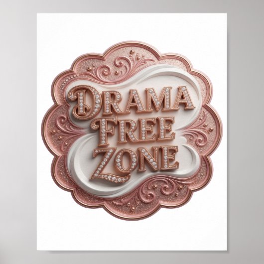 Levendig Goud DRAMA VRIJE ZONE Poster (Voorkant)