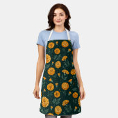 levendig goudsbloem patroon schort (Gedragen)