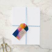 Levendig Gradiënt Huwelijk Cadeaulabel (Met Touw)