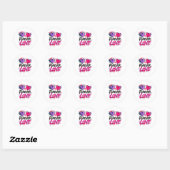 Levendig Graffiti Heart Design Ronde Sticker (Vel)