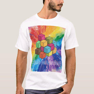 Levendig grafisch T-shirt, kleurrijk T-shirt, Unis T-shirt