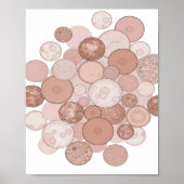Levendig grijs ABSTRACTE KUNST Statementontwerp Poster (Voorkant)