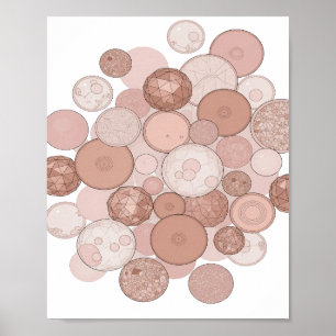 Levendig grijs ABSTRACTE KUNST Statementontwerp Poster