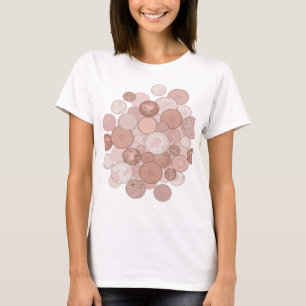 Levendig grijs ABSTRACTE KUNST Statementontwerp T-shirt