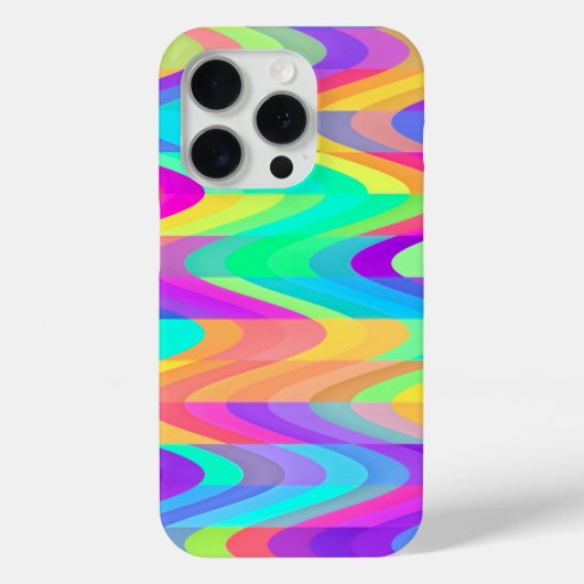 Levendig grillige golven iPhone-hoesje Case-Mate iPhone Case (Achterkant)