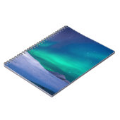 Levendig groen Aurora Borealis Night Notitieboek (Linkerzijde)