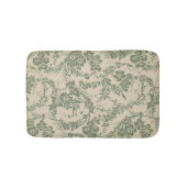 levendig groen bloemmotief badmat (Voorkant)