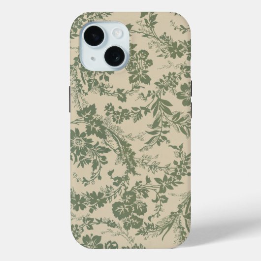 levendig groen bloemmotief Case-Mate iPhone case (Achterkant)
