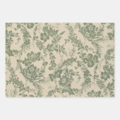  levendig groen bloemmotief inpakpapier vel (Voorkant 3)