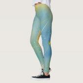 Levendig Groen Geel Captivating Radiant Abstract Leggings (Links)