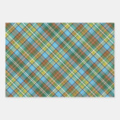 Levendig Groen, Geel, Verbrand Sinaasappel & Blauw Inpakpapier Vel (Voorkant)