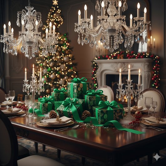 Levendig groen grosgrain lint voor kerstdecoratie