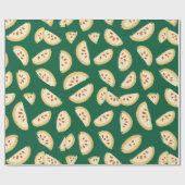 levendig groen guavefruitpatroon cadeaupapier (Vlak)