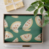 levendig groen guavefruitpatroon tissuepapier (Geschenk)