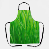 Levendig groen vers tarwegras schort (Voorkant)