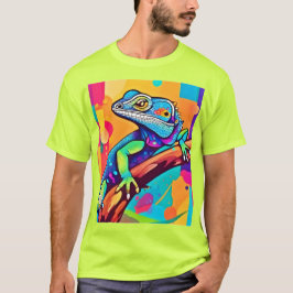 Levendig hagediskunstwerk t-shirt