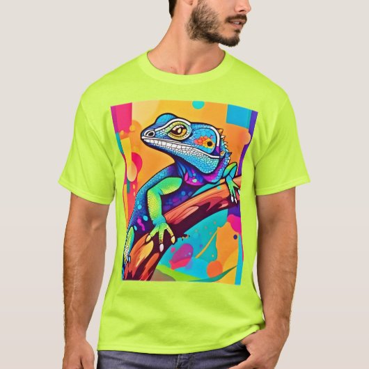 Levendig hagediskunstwerk t-shirt (Voorkant)