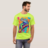 Levendig hagediskunstwerk t-shirt (Voorkant volledig)