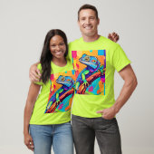 Levendig hagediskunstwerk t-shirt (Unisex)