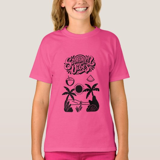  Levendig Hallo Zomer   T-shirt (Voorkant)