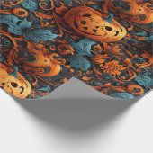 Levendig Halloween-thema Cadeaupapier (Hoek)