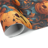 Levendig Halloween-thema Cadeaupapier (Rol Hoek)